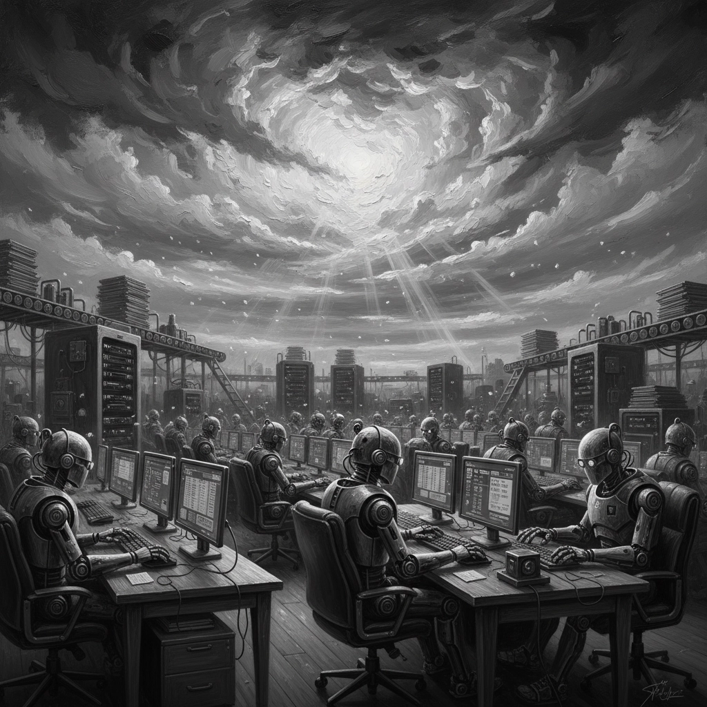 Digital representation of AI reshaping the future of accountancy and financial advisory